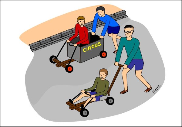 La course de caisses à savon.